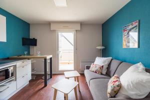 Una cocina o cocineta en Les Pieds dans l'Eau Studio a Trebeurden plage