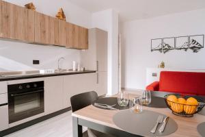 Kuchyň nebo kuchyňský kout v ubytování La Faustina Aosta