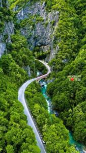 ペヤにあるEden Hostel Pejaの川付きの山の脇道 +2枚の写真