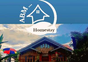 a picture of a house with the words homeaway at ABM Homestay in Kalimpong