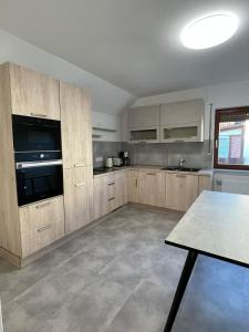 Kuchyň nebo kuchyňský kout v ubytování Haus am Osterholz