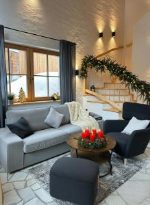 Posezení v ubytování Chalet am Bachl 1