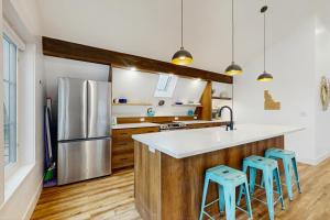 Η κουζίνα ή μικρή κουζίνα στο Carriage House Loft