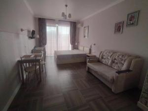 Χώρος καθιστικού στο Weiße Wohnung