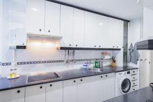 Køkken eller tekøkken på Apartamento Aeropuerto Sevilla