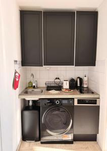 Η κουζίνα ή μικρή κουζίνα στο My Resid Appart Divina Cannes Marina vue mer