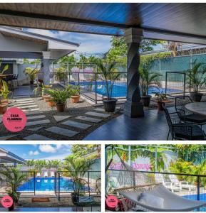 ウビタにあるCasa Selva Vivaのプール付きリゾートの写真2枚