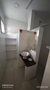 Koupelna v ubytování Casa Bananeiras Tunel