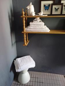 Et badeværelse på GreenHouse BoKaap Stylish Apartment with Table Mountain Views + 14 billeder