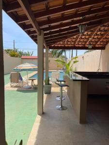 Bazén v ubytování Casa Refúgio interior -SP nebo v jeho okolí