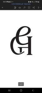 奥韦里Hotel Enigma的一个带有字母 cs 的电脑屏幕标志