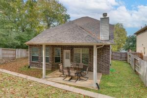 Bygningen som feriehuset ligger i