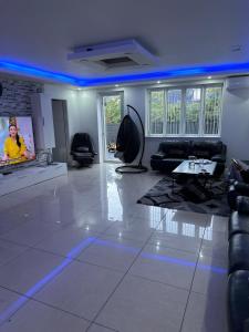 Χώρος καθιστικού στο Stort luksus Villa