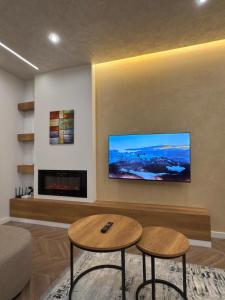 TV a/nebo společenská místnost v ubytování BI Suite + 1 fotografie