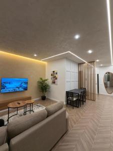 Posezení v ubytování BI Suite