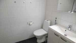 Koupelna v ubytování Mukavaa lomailua