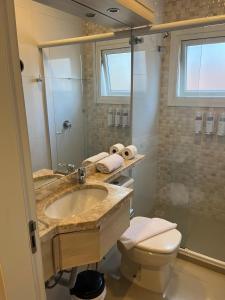 Koupelna v ubytování Pousada Naala Gramado