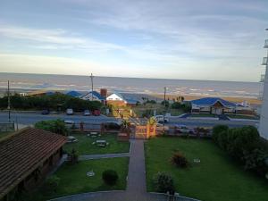 an aerial view of a park with a playground at Magnolia Vintage in San Bernardo