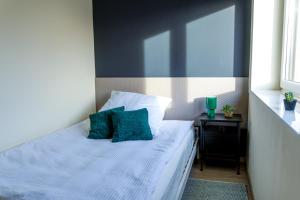 Postel nebo postele na pokoji v ubytování Modernes Apartment für Monteure, Projektteams und Durchreisende