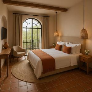 Giường trong phòng chung tại Hotel Boutique a metros del Río