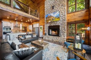 Posezení v ubytování Cranberry View Lodge