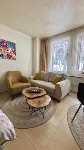 Χώρος καθιστικού στο Top of the Mountain Гранд Манастира частни Апартаменти