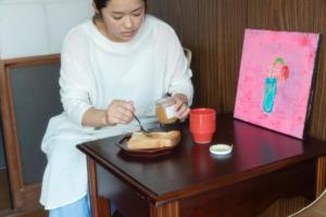 Jídlo v prázdninového domu nebo okolí