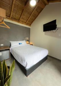 Ένα ή περισσότερα κρεβάτια σε δωμάτιο στο Narea San Bartolo +71 φωτογραφίες