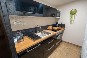 Kuchyň nebo kuchyňský kout v ubytování Thermo'Spa - Gîte Spa Privatif