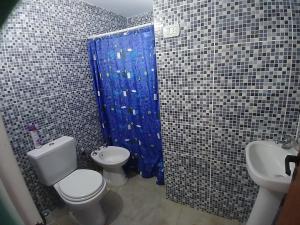 Koupelna v ubytování Casa Azul