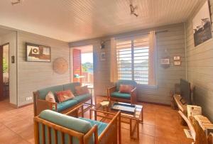 Et opholdsområde på La vue sur la baie