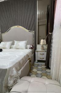 Ένα ή περισσότερα κρεβάτια σε δωμάτιο στο Golden Sweet house Latina