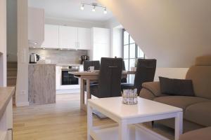 Kuchyň nebo kuchyňský kout v ubytování Strandperle - Anlage Heiderose