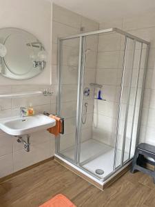 Et badeværelse på Bauernhof Daurerhof