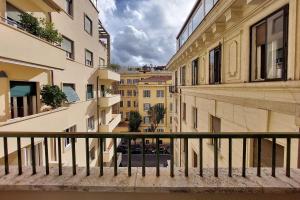 a view from the balcony of a building at Proja Housing Romagnosi20 in Rome