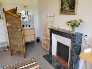 Η κουζίνα ή μικρή κουζίνα στο Lodge de La Vallée +10 φωτογραφίες