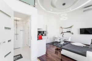 Kuchyň nebo kuchyňský kout v ubytování Opera Luxury Studio Apartment