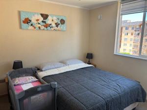 Postel nebo postele na pokoji v ubytování Departamento villarrica para 4 personas + 13 fotografií
