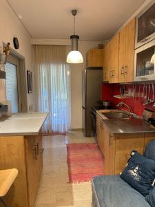 Køkken eller tekøkken på Aqua View Studio Skala Fourkas + 1 billede