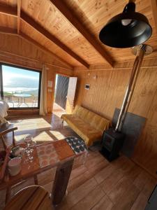 Khu vực ghế ngồi tại Cabañas BERGHAUS