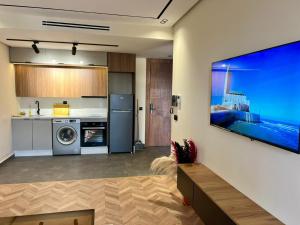 Η κουζίνα ή μικρή κουζίνα στο Luxury Appartement Anoual Casablanca city