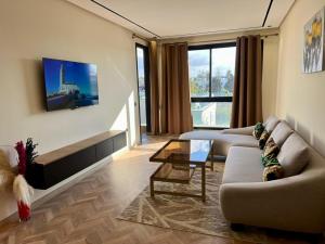 Χώρος καθιστικού στο Luxury Appartement Anoual Casablanca city
