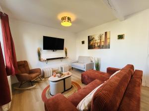 TV a/nebo společenská místnost v ubytování Casa Les Ponts de Cé