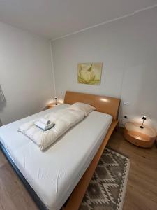 Giường trong phòng chung tại Hotel Wolbeck