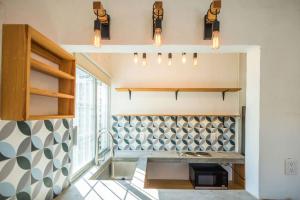 Η κουζίνα ή μικρή κουζίνα στο Estudio Surf 2 Harborfront Studio in Punta Mita