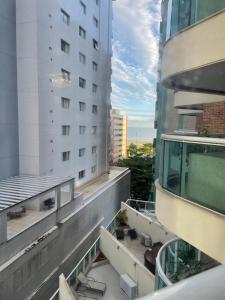 a view from the balcony of a building at Unique Santos Residence in Santos
