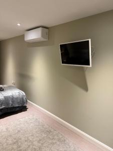 Un televizor și/sau centru de divertisment la Cosy 1 bedroom Studio Retreat 5 Minutes from Gatwick Airport