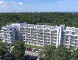 Pohľad z vtáčej perspektívy na ubytovanie Apartament prywatny 327 w Diune Resort