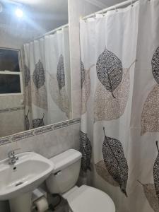 Koupelna v ubytování Sofia II