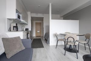 Kuchyň nebo kuchyňský kout v ubytování Pramea Apartments Asematalo